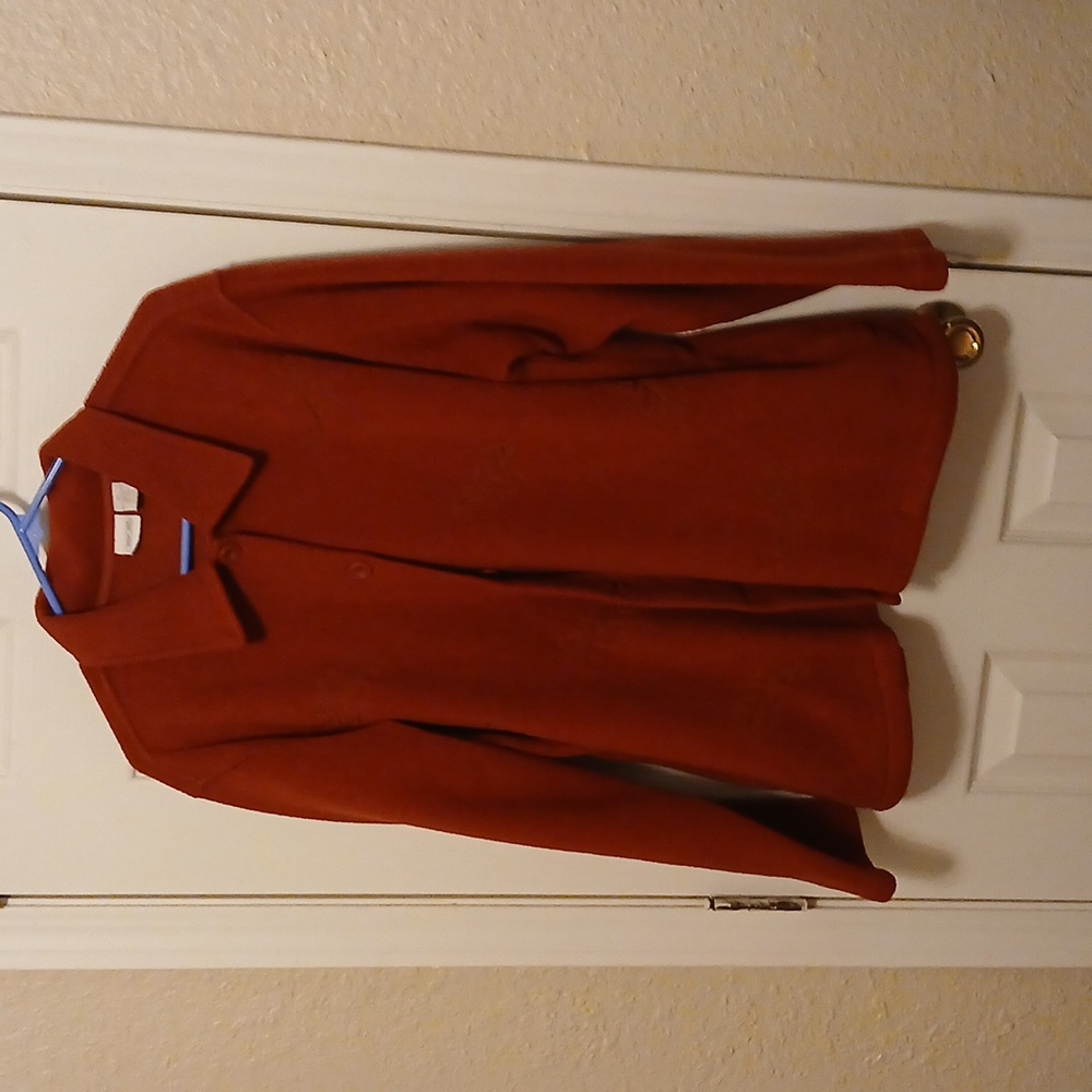 Long sleeve, dark orange, XL, CHEROKEE, button down cover up.